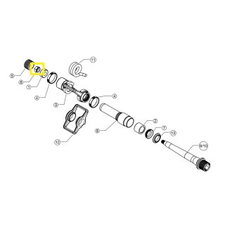 Crankbrothers Dado per pedale Dado per mandrino