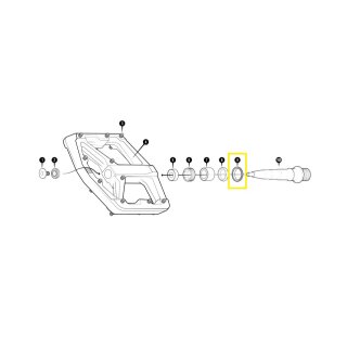 Uszczelka pedału Crankbrothers, zewnętrzna, Stamp V2, Level 2+3