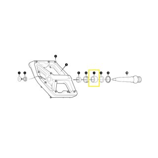 Cuscinetto per pedali Crankbrothers, cuscinetto interno, Timbro V2, Livello 2+3, Igus