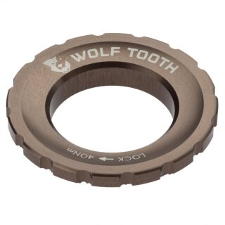 Wolf Tooth Centrelock Lockring, zewnętrzny wielowypust, espresso
