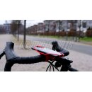 Uniwersalny uchwyt na smartfona NG Sports, silikonowy, 140x80 mm, czerwony