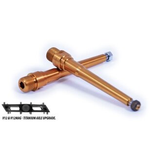 DMR V12 V2 pedal axle, 9/16", pair
