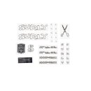 Surly Cross Check New Rahmen Decal inkl. Headbadge, white