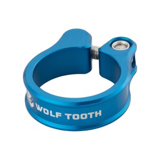 Wolf Tooth seat clamp, 31.8mm, blue