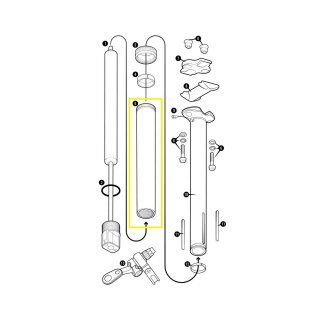Crankbrothers Highline 3 Body 2-Keyway Körper, 30.9mm, 125mm, 421mm Länge