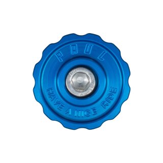Paul Component Klamper Stem Cap Ahead Kappe, 1 1/8", blue