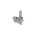 Paul Component axle bolts and washers HR, high flange, pair, silver