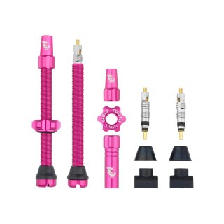Wolf Tooth Tubeless Valve Stem valves, Presta, 60mm, 2 pcs, rose