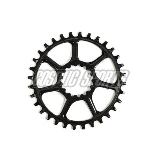 e*thirteen Plato Ultralight Direct Mount, BOOST 5mm offset, 36 t., 10/11/12 velocidades, negro