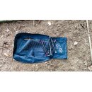 NG Sports outdoor folding chair, incl. 4 Velcro straps, aluminum/600D Tetorn, black/white