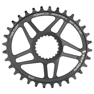 Wolf Tooth PowerTrac Elliptical Shimano Direct Mount chainring, Boost 52mm/Offset 3mm, 36 teeth, drop