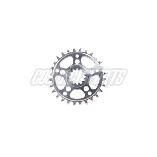White Industries ENO17 TSR Plato de montaje directo, 28 t, plata
