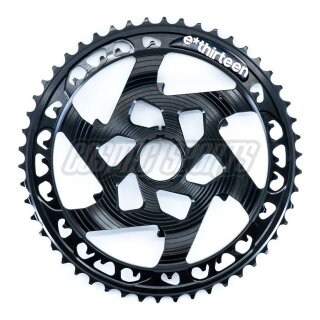 Aluminiowa zębatka e*thirteen Helix Race 12-biegowa, 42-50 t., szara