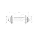 White Industries T11 nav VR, 100x9mm QR, 32 L., poleret...