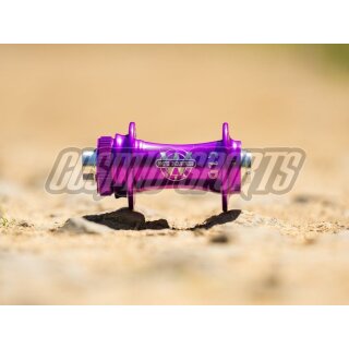 White Industries CLD Disc Centerlock buje VR, 100x9mm QR/100x15mm, 24 L., púrpura