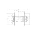 White Industries XMR Disc buje 6 agujeros VR, 100x9mm...