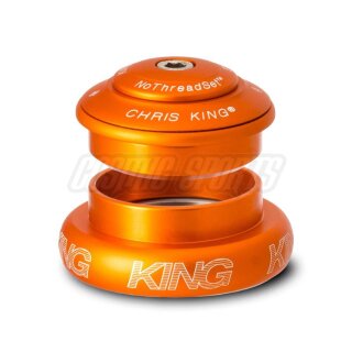 Chris King InSet I7 Mixed Tapered headset, stainless steel bearings, 1 1/8"-1.5", GripLock, ZS44/28.6 | EC44/40, matte mango