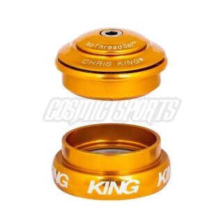Juego de dirección Chris King InSet I8 Tapered, rodamiento de acero inoxidable, 1 1/8"-1 1/4", GripLock, ZS44/28.6 | EC44/33, dorado