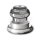 Chris King NoThreadSet Serie sterzo conica, cuscinetto in acciaio inox, 1 1/8"-1,5", GripLock, EC34/28,6 | EC44/40, argento
