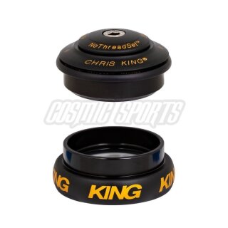Juego de dirección Chris King InSet I8 Tapered, rodamiento de acero inoxidable, 1 1/8"-1 1/4", GripLock, ZS44/28.6 | EC44/33, bicolor negro/oro