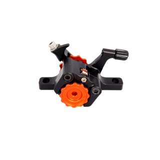 Paul Component Klamper skivebremse PM/IS, Campagnolo, sort/orange