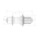White Industries T11 nav HR, 130x10mm QR, 32 L., Shimano...