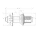 White Industries XMR Disc 6-Loch Nabe HR, 142x12mm, 24...