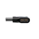 Clignotants LED HIGHSIDER Ventura-X, noir, gris verre teinté