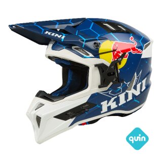 Kask Kini Red Bull EXC 1.0 niebieski/biały