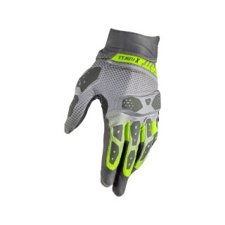 Rękawice Leatt ADV X-Flow 5.5 krótkie V25 ciemnoszaro-czarno-żółte 3