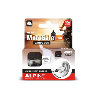 Alpine Tapones Para Los Oídos Motosafe Tour tamaño: OS