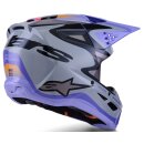 Alpinestars Helmet Youth Sm3 Jettson Gray/Purple/Blue/Black size: YS