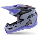 Alpinestars Helmet Youth Sm3 Jettson Gray/Purple/Blue/Black size: YS