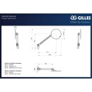 Gilles Tooling Specchietto Gt Luna Bd Sinistro