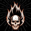 ZAN HEADGEAR Flydanna Ctn Crâne De Flamme