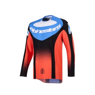 Alpinestars Jersey Techstar Knif Pomarańczowy/Niebieski/Czarny/Niebieski
