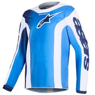 Alpinestars Jersey Ungdom Fluid Portl Blå/Hvid