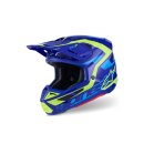 Alpinestars Kask Sm7 Deed Niebiesko/Żółty