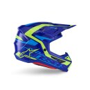 Alpinestars Helmet Sm7 Deed Blue/Yellow