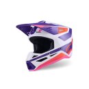 Alpinestars Kask Sm3 Heat Biało/Fioletowo/Różowy