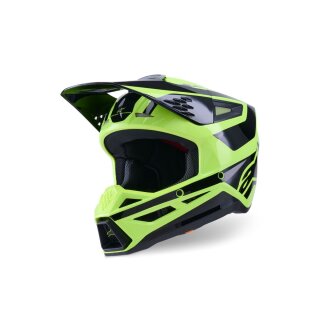 Alpinestars Kask Sm3 Heat Żółto/Niebiesko/Czarny