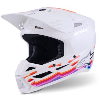 Alpinestars Kask Sm3 Force Biały-Połysk