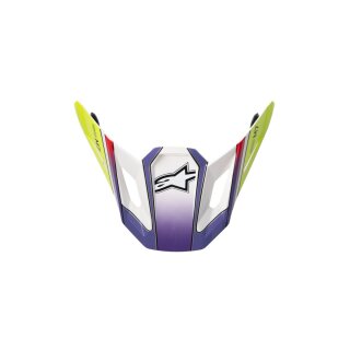 Alpinestars Viseur Sm7 Fuse Blanc/Jaune/Violet