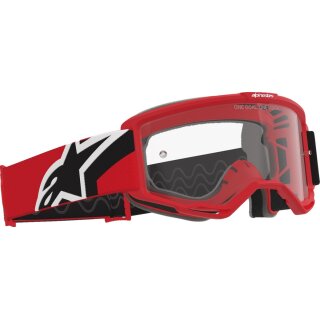 Alpinestars Gafas Mx Vision Otg Rojo/Negro/Blanco/Transparente