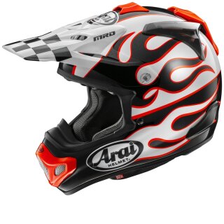 Arai Helmet Mx-V Evo Flame, Wht, Xs