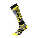 Oneal Chaussettes Pro Mx Hunter Noir/Gris/Jaune Fluo