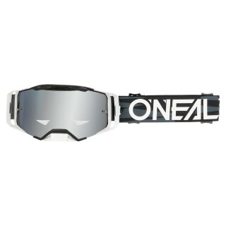 Oneal B-33 Brille Ictus Black/White - Silver Mirror