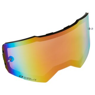 Oneal Verre De Rechange Pour Lunettes B-55, Rouge Radium, Avec Goupilles Détachables