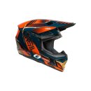 Oneal 3Srs Helmet Haze V.26 Blue/Orange/Gold