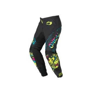 Oneal Pantalon Element Youth Rancid Noir/Jaune Fluo